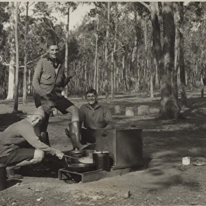 Scouts cooking in South Australia