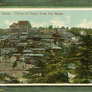 Shimla, India - View from the Bazaar