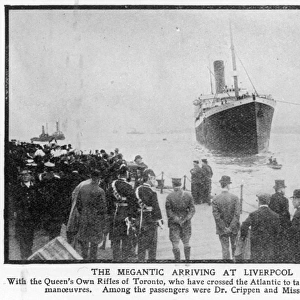 SS Megantic arriving in Liverpool