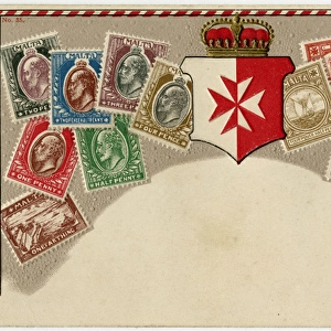 Stamp Card produced by Ottmar Zeihar - Malta