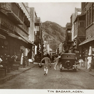 Street view, Tin Bazaar, Aden