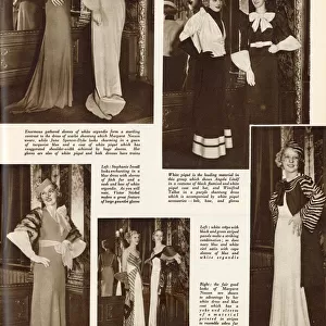 Striking costumes designed by Victor Stiebel for the musical, Music in the Air