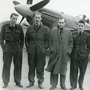 Supermarine test pilots at High Post Aerodrome in March?