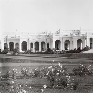 Vintage photograph of buildings, New Delhi, India