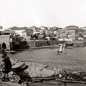 Waterfront, Beirut, Lebanon circa 1880s