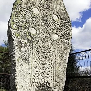 Celtic cross standing stone