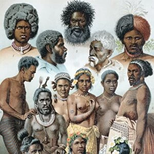 Ethnic groups of Australasia, 1880s C017 / 6926