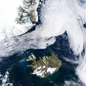Iceland, satellite image