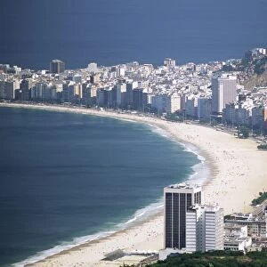Aerial view of Copacaban, Rio de Janeiro, Brazil, South America