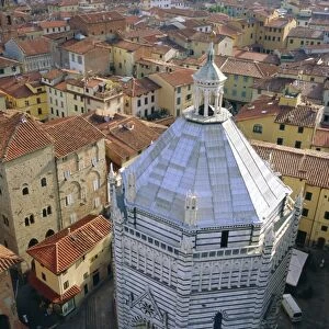 Aerial view of San Giovanni Baptistry