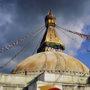 Buddhist stupa at Bodnath (Bodhnath (Boudhanath)