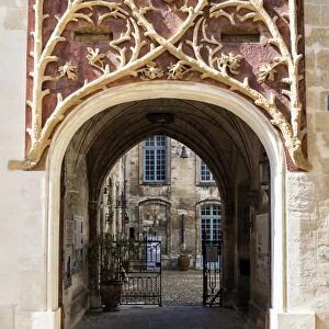 Entrance of the Roure Palace (Palais du Roure), Avignon, Vaucluse, Provence, France