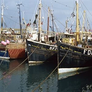 Fishing boats, Newlyn, Cornwall, England, United Kingdom, Europe