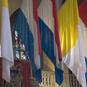 Flags of Luxembourg within Notre Dame