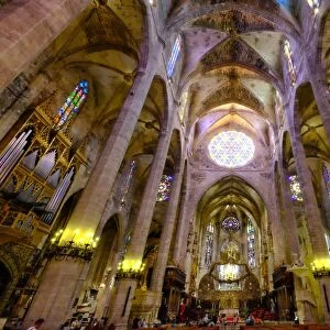La Seu, the Cathedral of Santa Maria of Palma, Majorca, Balearic Islands, Spain, Europe