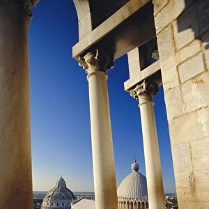 Looking from the Leaning Tower to Cathedral and Baptistery