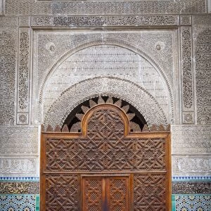 The ornate interior of Madersa Bou Inania, Fes el Bali, UNESCO World Heritage Site, Fez, Morocco, North Africa, Africa