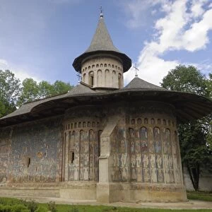 Painted monastery of Voronet, Moldavia and Southern Bukovina, Romania, Europe