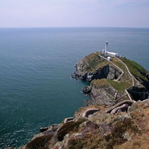South Stack lighthouse on the western tip of Holy Island, Anglesey, North Wales