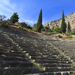 Theatre at Delphi, UNESCO World Heritage Site, Peloponnese, Greece, Europe
