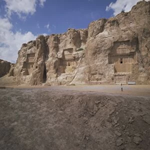 Tombs of Artaxerxes I (left)