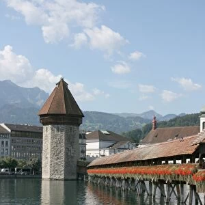 Chapel Bridge, The Kapellbrucke, Lucerne, Switzerland