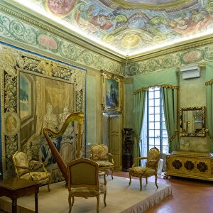 Antechamber in Lascaris Palace, Nice, South of France