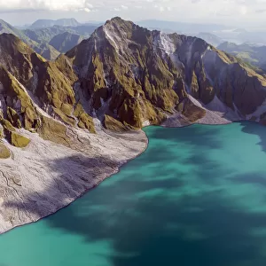 Asia, South East Asia, Philippines, Luzon, aerial view of the crater lake of Mount
