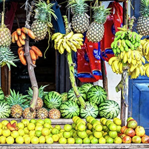 Colorful exotic fruit for sale, Zanzibar, Tanzania