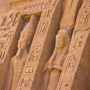 Egypt, Abu Simbel, The small temple -known as Temple of Hathor - dedicated to Nefertari