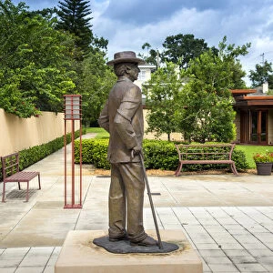 Florida, Lakeland, Statue Of The Architect Frank Lloyd Wright, Florida Southern College