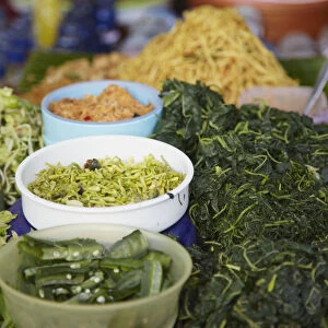 Food on street stalls, Yogyakarta, Java, Indonesia