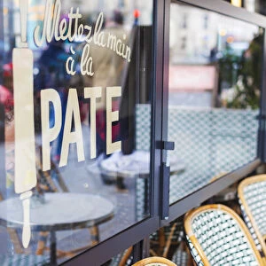 France, Paris, Latin district, exterior of cafe