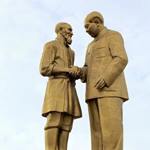 Kurban Tulum and Chairman Mao Zedong Monument, Unity Square, Hotan, Hotan Prefecture
