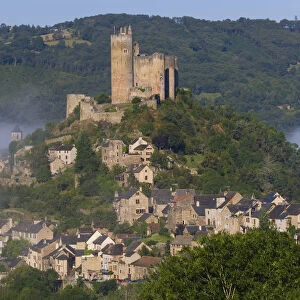 Najac village & casle, Aveyron, Midi-Pyrenees, France