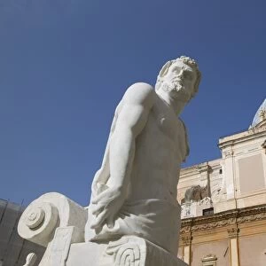 Piazza Pretoria Fountain, Palermo, Sicily, Itlay