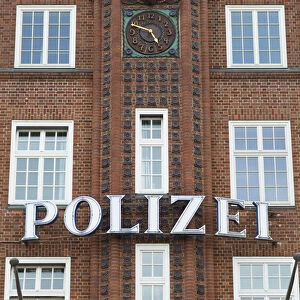 Reeperbahn police station, St Pauli, Hamburg, Germany