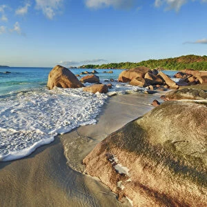 Rock formation at Anse Lazio - Seychelles, Praslin, Anse Lazio - Indian Ocean