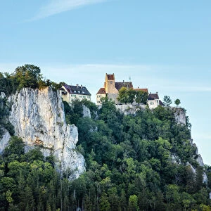 Werenwag Castle, Upper Danube Nature Park, Swabian Jura, Baden-Wurttemberg, Germany, Europe