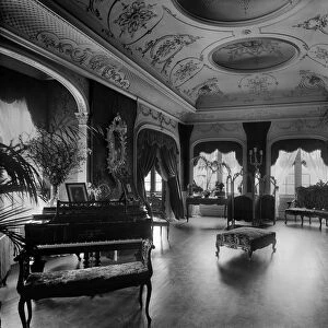 View of the music room, Duntreath Castle. Date: 1898