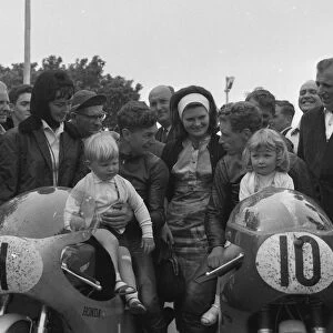 Jim Redman (Honda) and Alan Shepherd (MZ) 1964 Lightweight TT