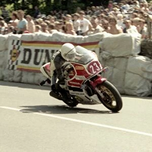 Karl Heinz Diepold at Braddan Bridge, 1984 Production TT