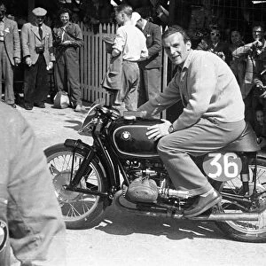 Walter Zeller (BMW) 1953 Senior TT