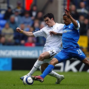 Intense Rivalry: DJ Campbell vs. Joey O'Brien Battle for Ball (Birmingham City vs. Bolton Wanderers, FA Barclays Premiership, 07-05-2006)