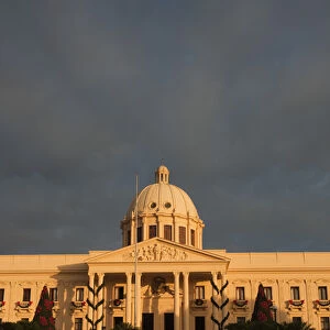 Dominican Republic, Santo Domingo, National Palace Government building, dawn