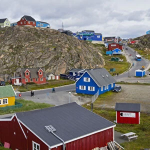 Greenland. Sisimiut. Quaint and colorful Sisimiut