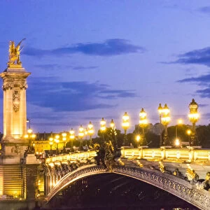 Pont Alexandre III Bridge crossing the Seine River
