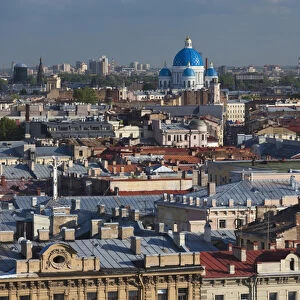 Russia, Saint Petersburg, Center, elevated city view from St. Isaac Cathedral