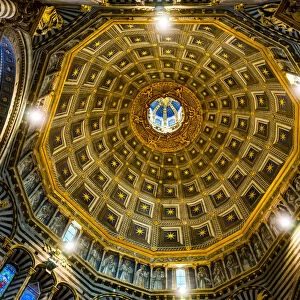 Siena Cathedral interior. Siena, Italy. Completed from 1215 to 1263