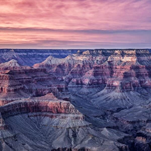 USA, Arizona, Grand Canyon National Park, Dusk from Hopi Point